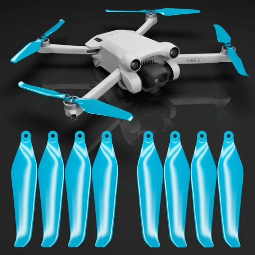 Vista 10 de Master Airscrew Hélices Stealth para DJI Mini 3 Pro y Mini 4 Pro - Negro, 4 hélices en set