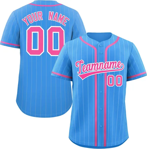 Vista 20 de Camiseta de béisbol de rayas finas personalizada hipster hip hop, camisetas deportivas con nombre y número del equipo personalizado para hombres