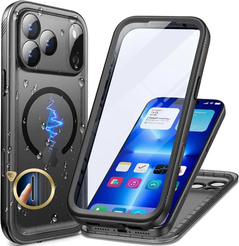 Vista 68 de Cozycase Compatible con funda impermeable para iPhone 11, protector de pantalla incorporado, cubierta de parachoques resistente de cuerpo completo