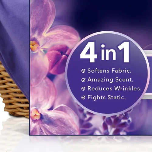 Vista 2 de Downy CALM, Mega Hojas para Secadora, Suavizante de Ropa, Lavanda y Vainilla, 130