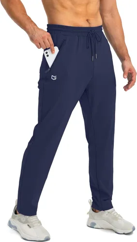 Vista 20 de G Gradual - Pantalones deportivos para hombre con bolsillos con cremallera, joggers cónicos para hombres, pantalones atléticos para entrenamiento