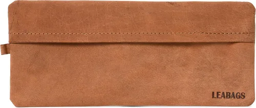 Vista 13 de LEABAGS Estuche de cuero para lápices, Negro, Grande, Vintage