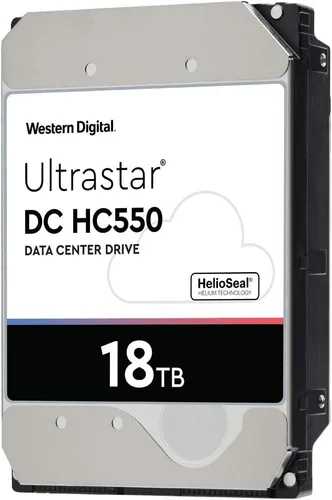 Vista 2 de Western Digital DC HC550 18TB 512MB SATA Ultra SE NP3 Negro
