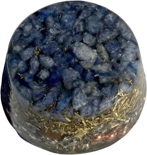 Vista 31 de Generador de orgón Buster de un solo cristal de ojo de tigre Acumulador de energía ¡Herramienta de regalo perfecta! ¡Orgonita muchos ingredientes