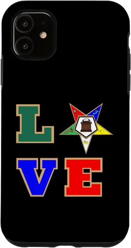 Vista 8 de OES Love Sister Order of the Eastern Star Parents' Christmas Case for iPhone 16