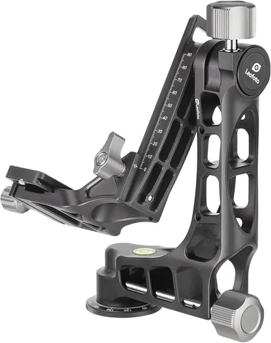 Vista 3 de Leofoto Negro PG-1 - Cabezal de trípode de cardán resistente ligero compatible con Arca