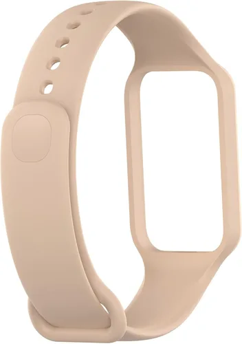 Vista 3 de Compatible con Redmi Band 2 correas de reloj con funda protectora, correa de repuesto de silicona deportiva ajustable para Xiaomi Redmi Band 2 Rosado