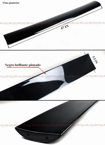 Vista 2 de Alerón de maletero GT blanco estilo M compatible con Honda Civic FK4 FK7 FK8 2017-2021 5 puertas Hatchback Type-R