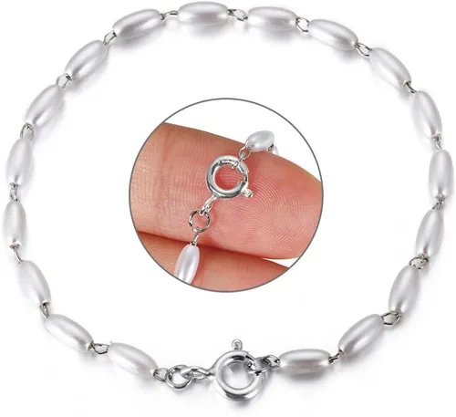 Vista 6 de 40 piezas de anillo de resorte abierto de 0.236 pulgadas de diámetro, cierres redondos, cierre de pulsera, cierre de joyería, hallazgos