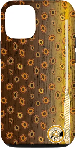 Vista 26 de Funda de pescador con estampado de trucha marrón para iPhone 16