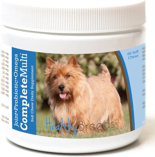 Vista 60 de Healthy Breeds Affenpinscher todo en uno multivitamínico suave masticable 60