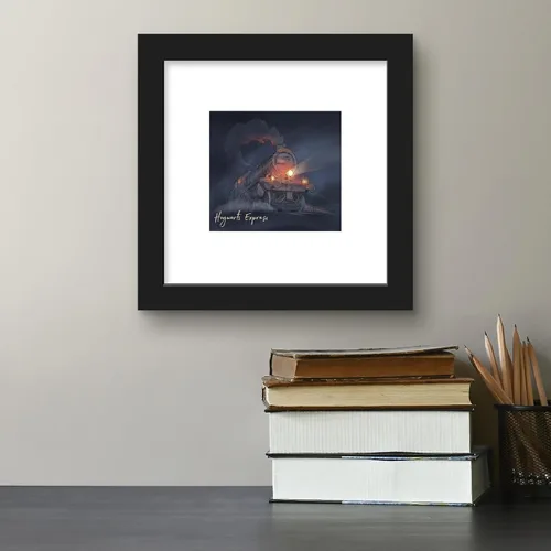 Vista 4 de Trends International Gallery Pops Harry Potter - Póster de pared Glimmer Hogwarts Express, 12.00 x 12.00 pulgadas, versión de marco negro