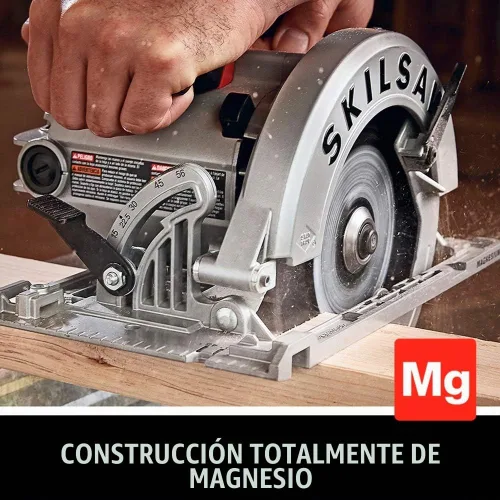 Vista 3 de SKIL Sierra circular Sidewinder de hoja izquierda de magnesio de 15 Amp 7-1/4 pulgadas Skilsaw - SPT67M8-01
