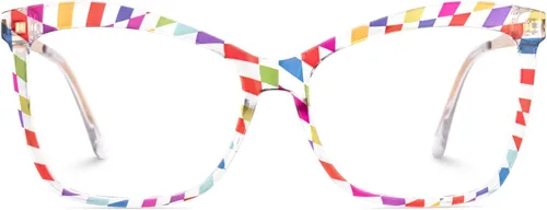 Vista 8 de Zeelool Gafas de bloqueo de luz azul mariposa de gran tamaño con estilo para las mujeres Isaebella FP0044