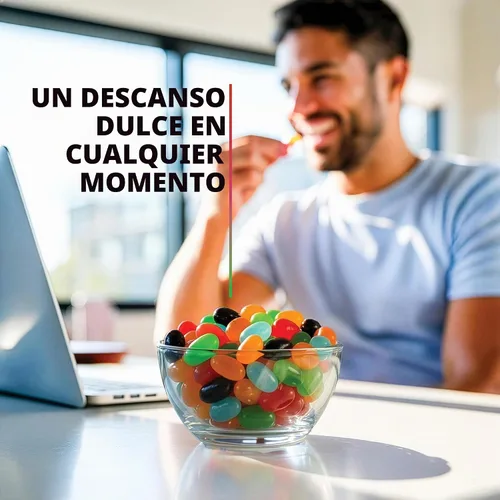 Vista 4 de Jelly Beans - Mezcla de dulces con sabor a fruta a granel de 1 libra
