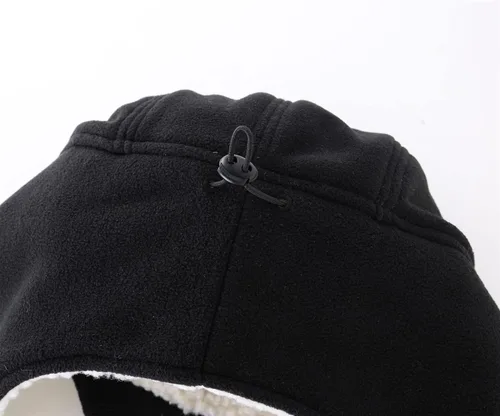 Vista 6 de Connectyle Sombreros de invierno cálidos de forro polar para hombre con visera resistente al viento con orejeras
