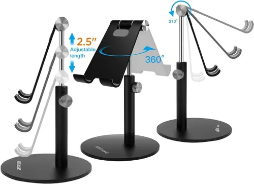 Vista 2 de AICase - Soporte para tableta y teléfono, Negro