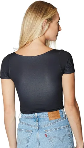 Vista 51 de Lojobands Camiseta corta ajustada para mujer, hecha en Estados Unidos, talla única