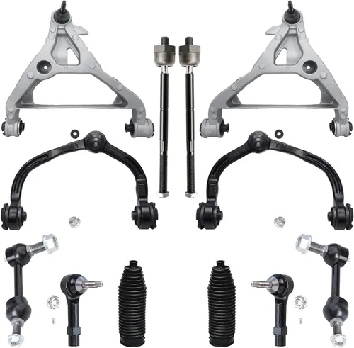 Vista 30 de Detroit Axle - Kit de extremo de 12 piezas para Ford Explorer Mercury Mountaineer 1998-2001 1999 2000, 2 brazos de control delanteros superiores