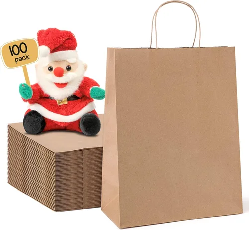 Vista 43 de METRONIC Bolsas de regalo de papel marrón de 5.25 x 3.75 x 8 pulgadas