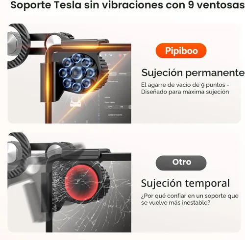 Vista 4 de Soporte magnético para teléfono Tesla para pantalla