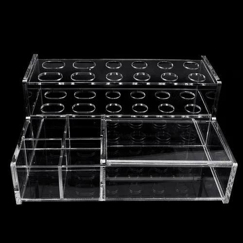 Vista 6 de Soporte de colocación de resina compuesta acrílica Soporte Aplicador de jeringas Dispensador de vinculación Caja de almacenamiento Herramienta