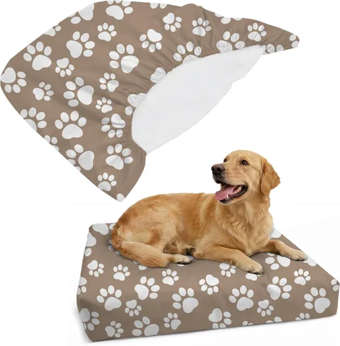 Vista 16 de DUKE&LEFTY Furever - Funda para cama para perros, suave y elástica, universal, fácil de quitar (sin cremallera), color negro, pequeño