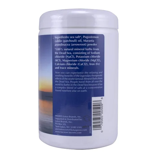 Vista 2 de Ancient Secrets Baños minerales, aromaterapia del mar muerto, pachulí, 32 oz (2 libras) 32.03 oz (paquete de 2)