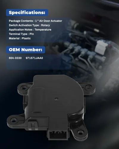 Vista 6 de Actuador de puerta de mezcla de calefactor HVAC A/C - Ajuste directo para Hyundai Accent 2011-2014/para Genesis Coupe 2010-2016/para Tucson