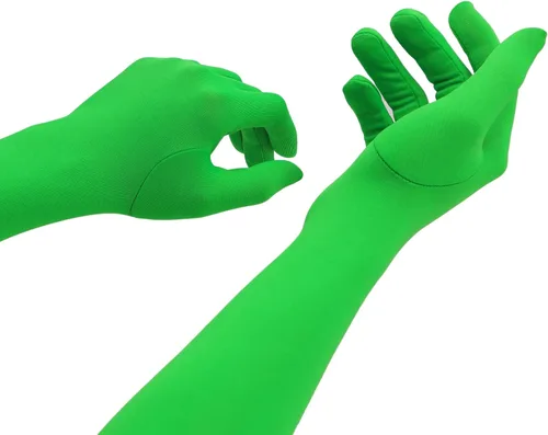 Vista 3 de Guantes de elastano de 15 pulgadas para hombre y mujer, con longitud al codo, elásticos, para disfraz de cosplay