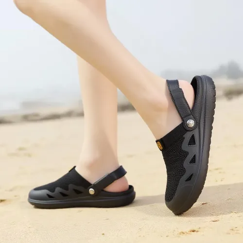 Vista 2 de Zuecos de jardín para hombre y mujer, sandalias transpirables para caminar ortopédicas de verano con suela de fascitis plantar