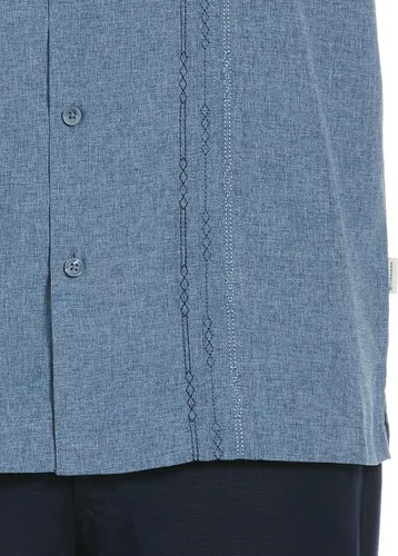 Vista 3 de Cubavera Camisa casual de manga corta bordada para hombre, ajuste clásico con botones (disponible en tallas grandes y altas)