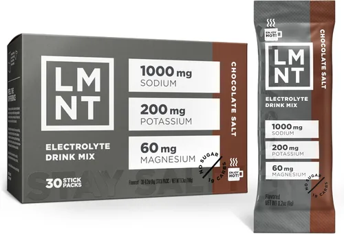 Vista 7 de LMNT - Electrolitos sin azúcar Sal De Chocolate y Caramelo Mezcla De Bebida 30