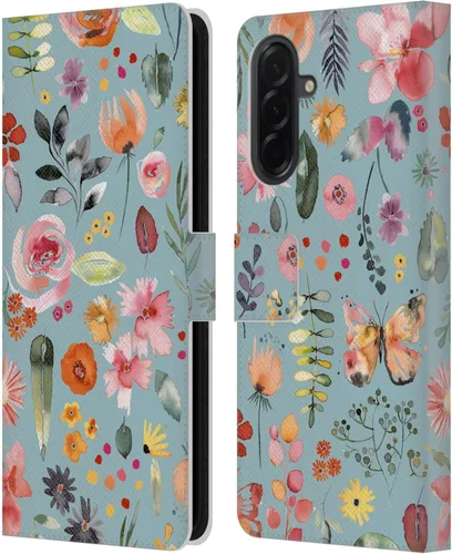 Vista 225 de Head Case Designs Officially Licensed Ninola Butterfly Nature Spring Floral Leather Wallet Case Compatible with Samsung Galaxy A07 4G