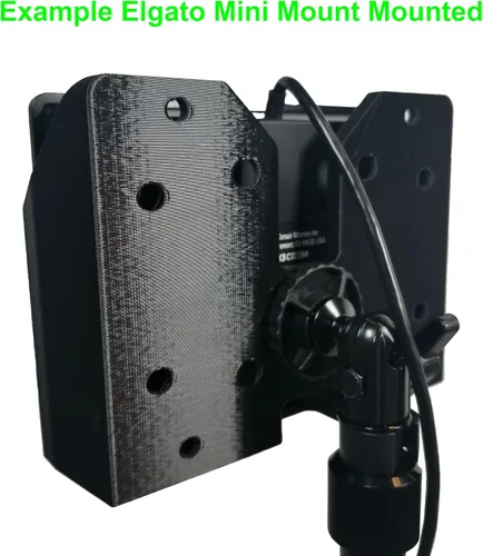 Vista 6 de Soporte de montaje universal y accesorios de montaje para el original Elgato Stream Deck Classic de 15 teclas. Diseñado para corredores Sim