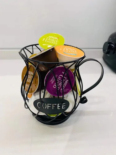 Vista 3 de KiaoTime Cesto de almacenamiento para cápsulas de café, organizador de cápsulas de café expreso, organizador de cocina, soportes de almacenamiento
