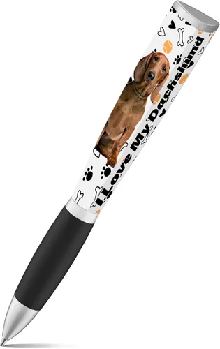 Vista 22 de Bolígrafo I Love My Dog (1 bolígrafo, 3 caras) bolígrafos lindos de cumpleaños para perros, bolígrafos divertidos, regalos para mujeres y perros