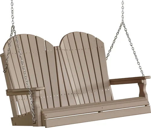Vista 10 de LuxCraft Columpio Adirondack de 4' - Disponible en 22 colores Caoba antigua