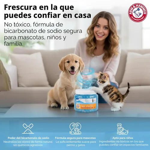 Vista 11 de Arm & Hammer Perlas de gel desodorizantes para mascotas Air Care para mascotas, eliminador de olores de mascotas para habitaciones, armarios