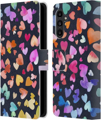 Vista 198 de Head Case Designs Officially Licensed Ninola Brushstrokes Multi Colorful Leather Wallet Case Compatible with Samsung Galaxy A07 4G