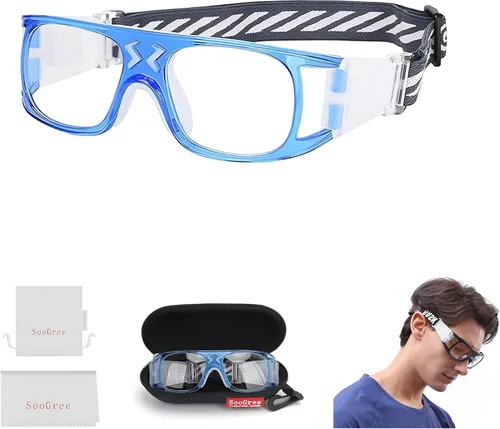 Vista 25 de SooGree Sports Goggles Racquetball Glassess Basketball Football Soccer Goggles for Men & Women Adjustable Strap