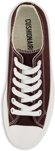 Vista 5 de CUSHIONAIRE Zapatillas de lona Vasco Low Top para mujer + espuma viscoelástica