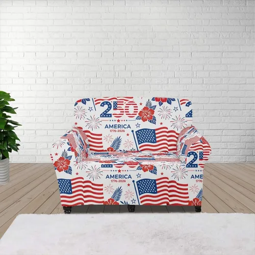Vista 172 de AFPANQZ Fundas elásticas para sofá, fundas de sofá de águila con bandera estadounidense, fundas de sofá para sofá biplaza para sofás, protectores