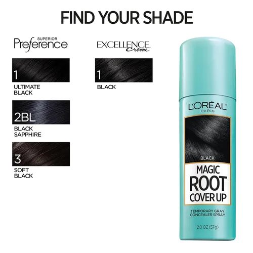 Vista 10 de Tinte cubre raíces L 'Oreal Paris Cabello Color , Total 1, Negro