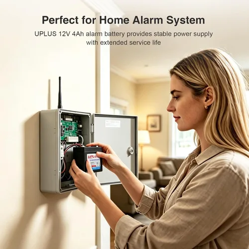 Vista 2 de UPLUS LP12-4.0 12V 4AH batería recargable de la alarma del SLA AGM - terminales F1