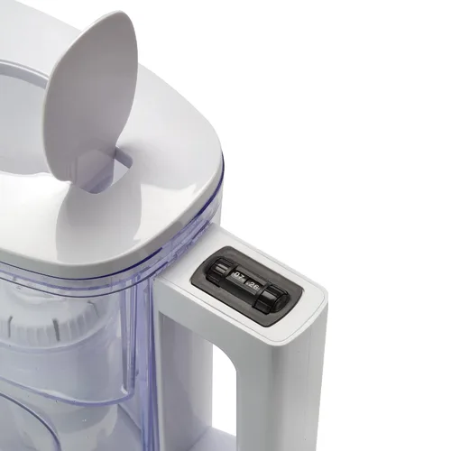 Vista 9 de Aquara® Jarra de filtro de agua ultra delgada de 5 tazas con 1 filtro estándar, sin BPA, certificado WQA que reduce el cobre, mercurio, cloro y más