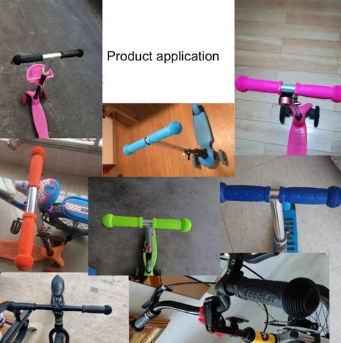 Vista 4 de Manillar de agarre para scooter, 1 par de agarre de bicicleta apto para 2-3-4 ruedas Kid Kick Scooters, bicicleta para niños