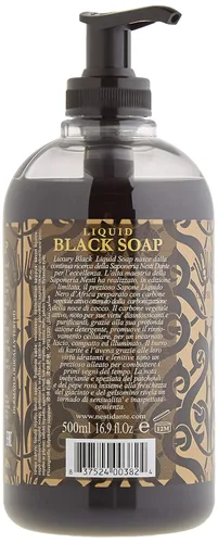 Vista 2 de Nesti Dante 251242 Jabón negro líquido de lujo de 16.9 oz con carbón activo vegetal