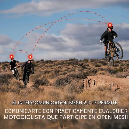 Vista 5 de Cascos de bicicleta de montaña Sena M1 / M1 EVO con intercomunicador Bluetooth y de malla de comunicaciones inteligentes Negro mate