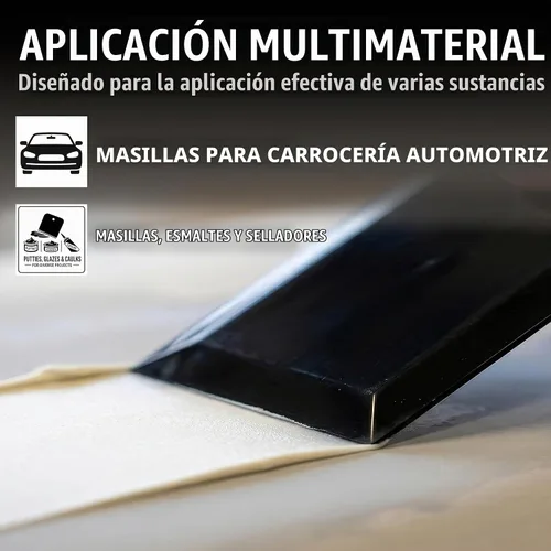 Vista 4 de Custom Shop Herramientas Esparcidoras de Relleno Corporal de Plástico de 4 x 2-3/4 Pulgadas (Paquete de 25) para Rellenos de Carrocería Automotriz